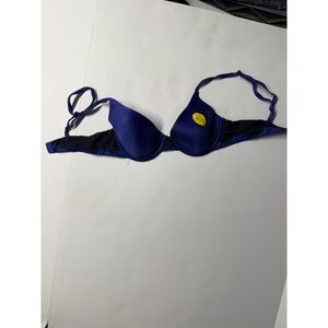 Maidenform small bra blue black lace
